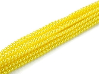 Crystal Pearl Round 6mm : CP6-63819 - Lemon Yellow - 25 Pearls