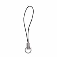 Cell Phone 2.25 inch Silver Plated Lanyard with Split Ring