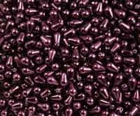 Pearl Coat - Vertical Drops 6/4mm: CPVD4-61358 - Pearl - Plum - 2 Pieces