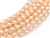 Pearl Coat Rice 6mm x 4mm : CRP6-10148 - Peach Chiffon - 25 Pearls