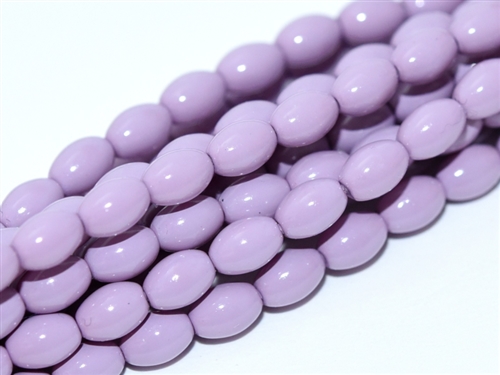 Pearl Coat Rice 6mm x 4mm : CRP6-48224 - Lilac - 25 Pearls