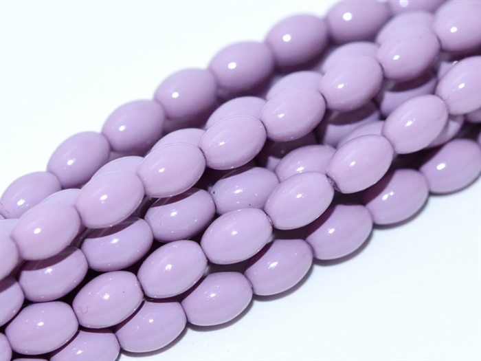 Pearl Coat Rice 6mm x 4mm : CRP6-48224 - Lilac - 25 Pearls