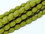 Pearl Coat Rice 6mm x 4mm : CRP6-48565 - Pea Green - 25 Pearls