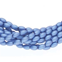 Pearl Coat Rice 6mm : CRP6-70037M - Matte Persian Blue - 25 Pearls