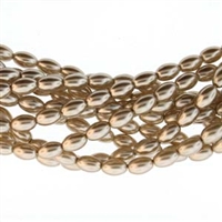 Pearl Coat Rice 6mm : CRP6-70416 - Champagne - 25 Pearls