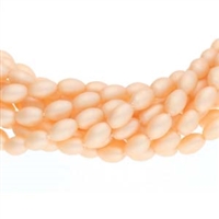 Pearl Coat Rice 6mm : CRP6-70424M - Matte Pink - 25 Pearls