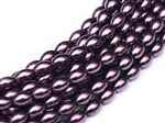 Pearl Coat Rice 6mm x 4mm : CRP6-70429 - Violet - 25 Pearls