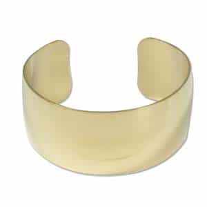 Brass Cuff Bracelet Domed Blank - 1 Inch