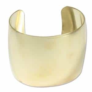 Brass Cuff Bracelet Domed Blank - 2 Inches
