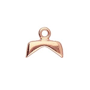 CYM-CHV-012861-RG - Koutalas - ChevronDuo Bead Ending - Rose Gold Plated  - 1 Piece