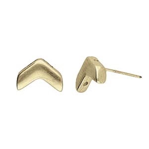 CYM-CHV-012900-AB - Ganema Earring Finding - Antique Brass Plate - 1 Piece