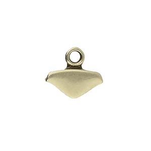 CYM-CHV-013058-AB - Mikronisi - ChevronDuo Bead Ending - Antique Brass Plate - 1 Piece