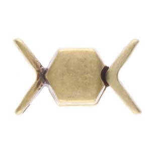 CYM-CHV-013092-AB - Vorino Magnetic Clasp - Antique Brass Plate - 1 Clasp