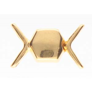 CYM-CHV-013092-GP - Vorino Magnetic Clasp - 24K Gold Plate - 1 Clasp