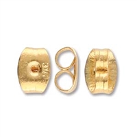 CYM-EB-300687-GP - Stainless Steel Earring Back - 24K Gold Plate - 1 Piece