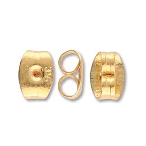 CYM-EB-300687-GP - Stainless Steel Earring Back - 24K Gold Plate - 1 Piece