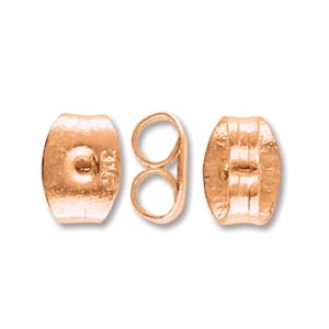 CYM-EB-300687-RG - Stainless Steel Earring Back - Rose Gold Plate - 1 Piece