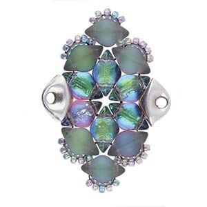 CYM-GD-012203-SP - Tripiti - GemDuo Bead Ending - Antique Silver Plated -  1 Piece