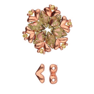 CYM-GD-012211-RG - Mitakas - GemDuo Bead Ending - Rose Gold Plated -  1 Piece