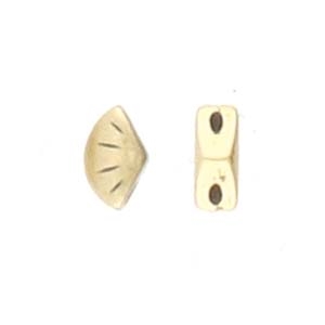 CYM-GD-012217-AB - Polonia - GemDuo Side Bead - Antique Brass Plate - 1 Piece