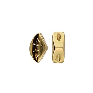 CYM-GD-012217-GP - Polonia - GemDuo Side Bead - 24K Gold Plate - 1 Piece