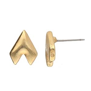 CYM-GD-012819-GP - Provatas II - GemDuo Earring - 24K Gold Plate - 1 Piece