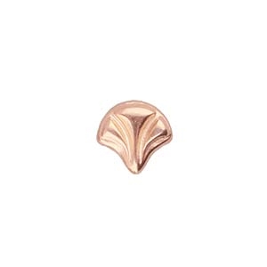 CYM-GNK-012853-RG - Maltas - Ginko Bead Substitute - Rose Gold Plated  - 1 Piece