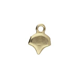 CYM-GNK-012899-AB - Kastro - Ginko Bead Ending - Antique Brass Plated  - 1 Piece