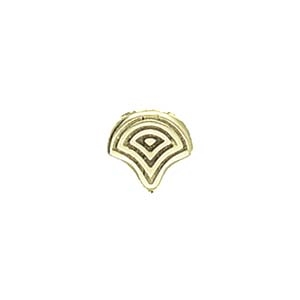 CYM-GNK-013050-AB - Vlasios - Ginko Bead Substitute - Antique Brass Plate - 1 Piece