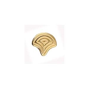 CYM-GNK-013050-GP - Vlasios - Ginko Bead Substitute - 24K Gold Plate - 1 Piece