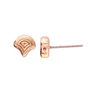 CYM-GNK-013075-RG - Polykarpos Ginko Earring - Rose Gold Plate - 1 Piece