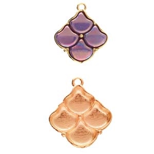 CYM-GNK-013939-RG - Manalis - Ginko Pendant Setting - Rose Gold Plated - 1 Piece