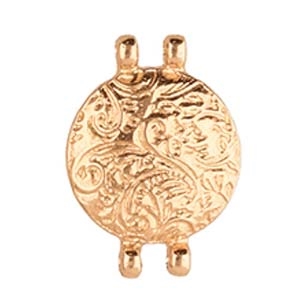 CYM-M11-012822-RG - Pithari II - Miyuki 11/0 Bead Connector  - Rose Gold Plate - 1 Piece