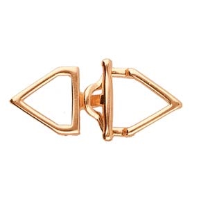 CYM-M11-013078-RG - Samaria - Miyuki 11/0 Toggle Clasp - Rose Gold Plate - 1 Piece