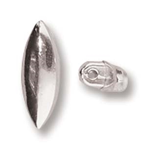 CYM-M80-012488-SP - Livari - Miuyuki 8/0 Seed Bead Substitute - Antique Silver Plated - 1 Piece
