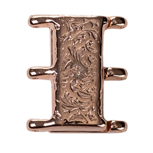 CYM-M80-012825-RG - Nisida III - Miyuki 8/0 Magnetic Clasp - Rose Gold Plate - 1 Piece