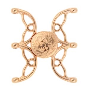 [ LS ] CYM-M80-013484-RG - Volakas - Miyuki 8/0 Magnetic Clasp - Rose Gold Plate - 1 Piece