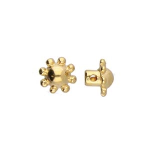 CYM-MN-012489-GP - Kalofana - Minos par Puca Bead Substitute - 24kt Gold Plated - 1 Piece