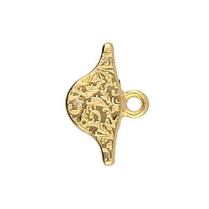 CYM-PD-013054-GP - Aosa - PaisleyDuo Bead Ending - 24K Gold Plate - 1 Piece