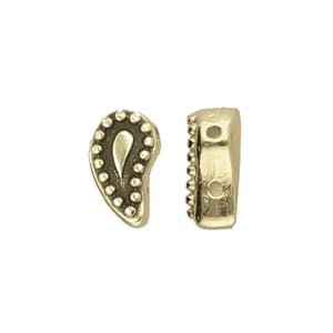 CYM-PD-013085-AB - Aylia - PaisleyDuo Bead Substitute - Antique Brass Plate - 1 Piece