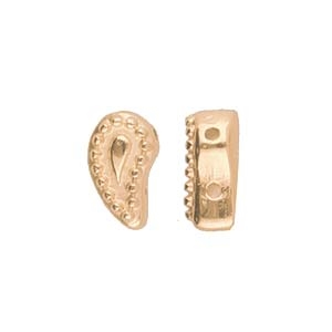 CYM-PD-013085-RG - Aylia - PaisleyDuo Bead Substitute - Rose Gold Plate - 1 Piece