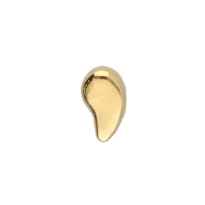 CYM-PD-013093-GP - Flabouria - Paisley Earring - 24K Gold Plate - 1 Piece