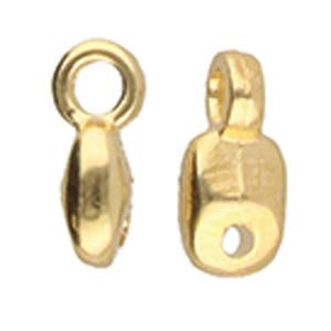 CYM-SD-012204-GP - Vourkoti - SuperDuo Bead Ending - 24kt Gold Plated -1 Piece
