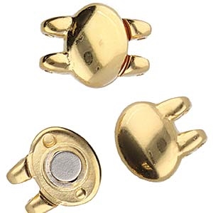 CYM-SD-012499-GP - Kypri - SuperDuo Magnetic Clasp - 24kt Gold Plated -  1 Piece