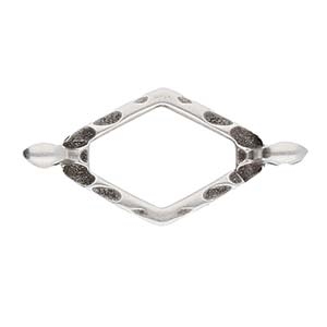 CYM-SD-012821-SP - Kotroni - SuperDuo Bead Substitute - Antique Silver Plated  - 1 Piece