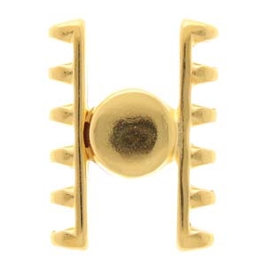 CYM-SD-013509-GP - Ateni VI - SuperDuo Magnetic Clasp - 24k Gold Plate - 1 Clasp