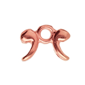 CYM-SQ-012207-RG - Drakonisi - Silky Bead Ending - Rose Gold Plate - 1 Piece