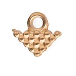 CYM-SQ-012324-RG - Kalivia Silky Bead Ending - Rose Gold Plated - 1 Piece
