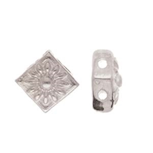 CYM-SQ-012439-SP - Koumelas Silky Bead Substitute - Antique Silver Plated - 1 Piece