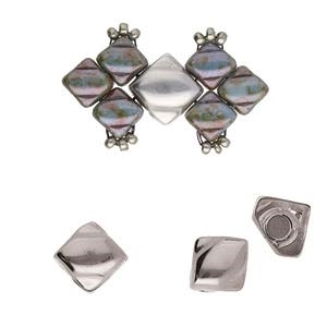 CYM-SQ-012444-SP - Laouti - Silky Bead Ending - Antique Silver Plated -  1 Piece